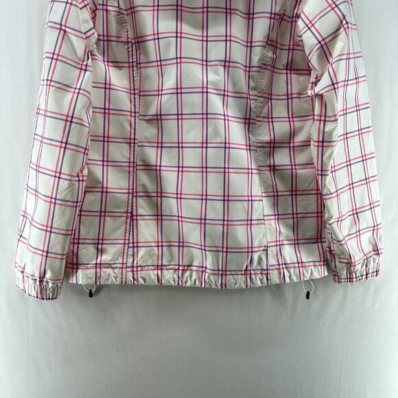 The North Face Jacket Womens Sz M Venture Rain Hyvent Full Zip White/Pink/Purple - Picture 7 of 13